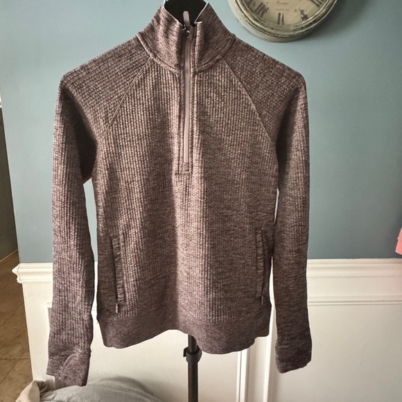 Lululemon Engineered Warmth Half-Zip Chrome / Lunar Rock / Black - Picture 4 of 6